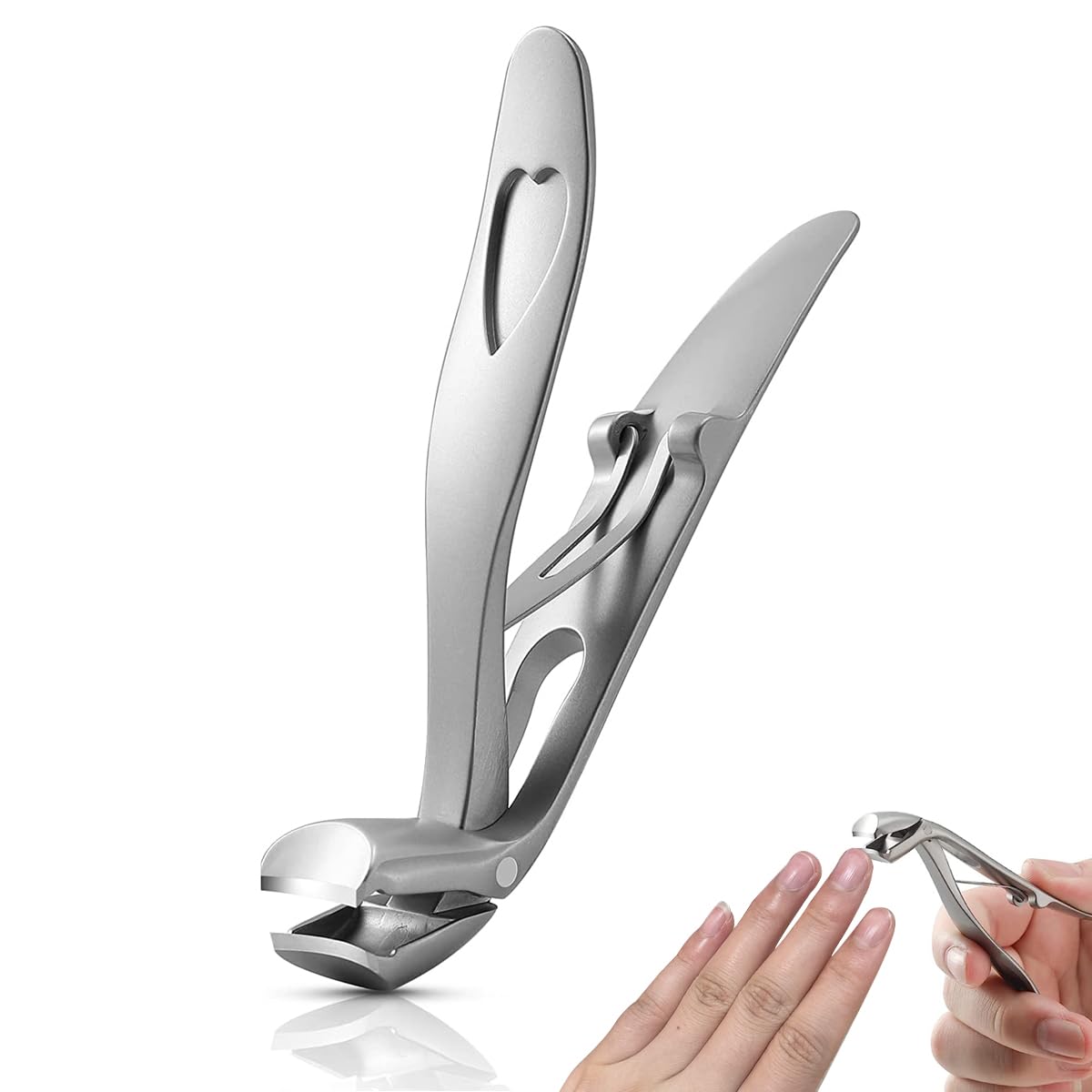 MAYCREATE Nail Cutter for Men Heavy Duty Stainless Steel Nail Clipper with Catcher Anti Splash Nail Clipper Nail Clipper for Men Toe Nail Cutters MAYCREATE Nail Cutter for Men Heavy Duty Stainless Steel Nail Clipper with Catcher Anti Splash Nail Clipper Nail Clipper for Men Toe Nail Cutters